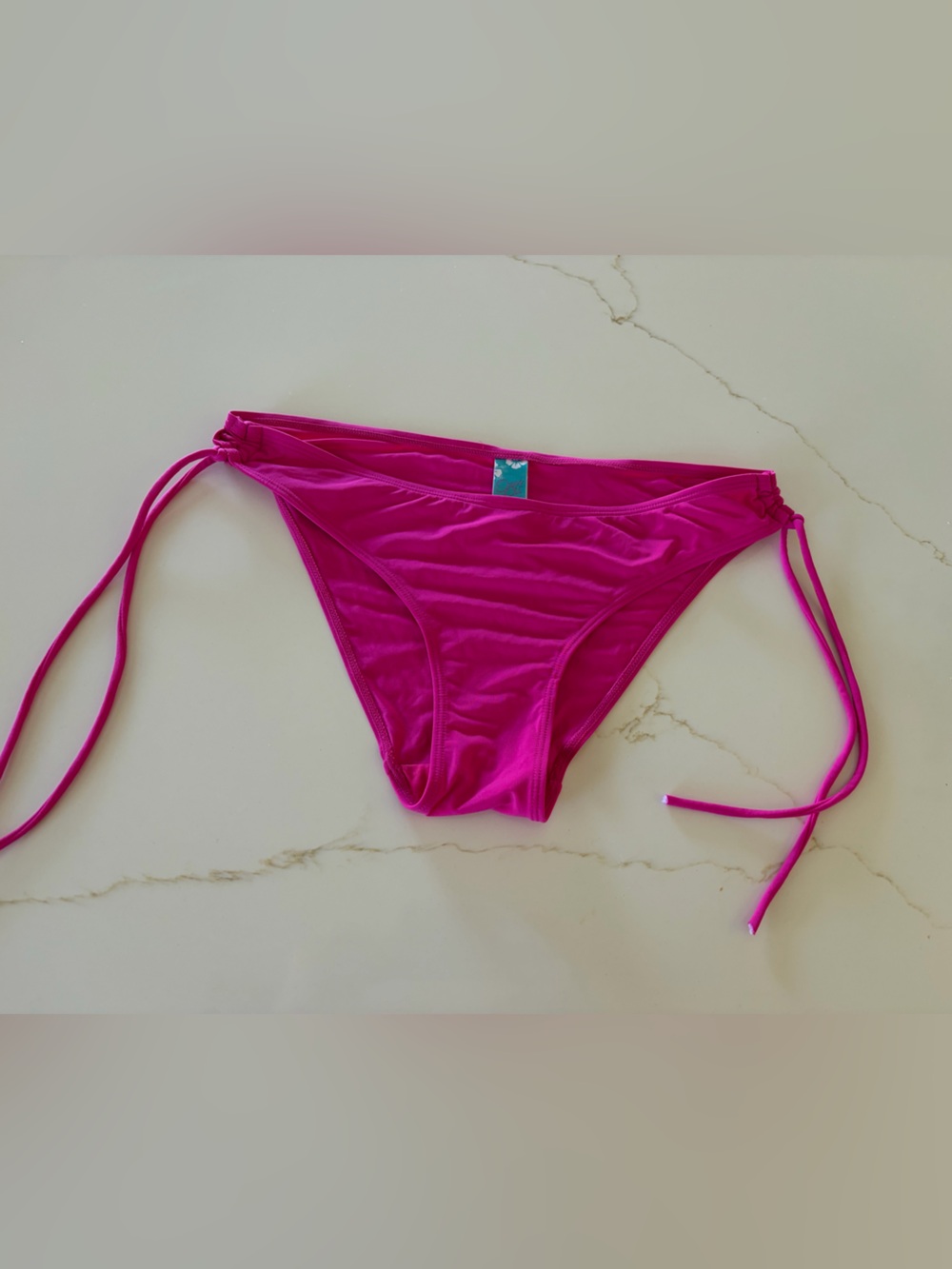 Women's Fuchsia Tie-Side Bikini Bottom